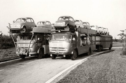 Image of the company’s first car transporters