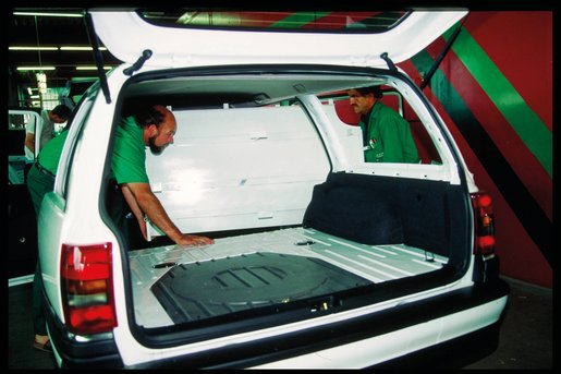 Vehicle modification in progress