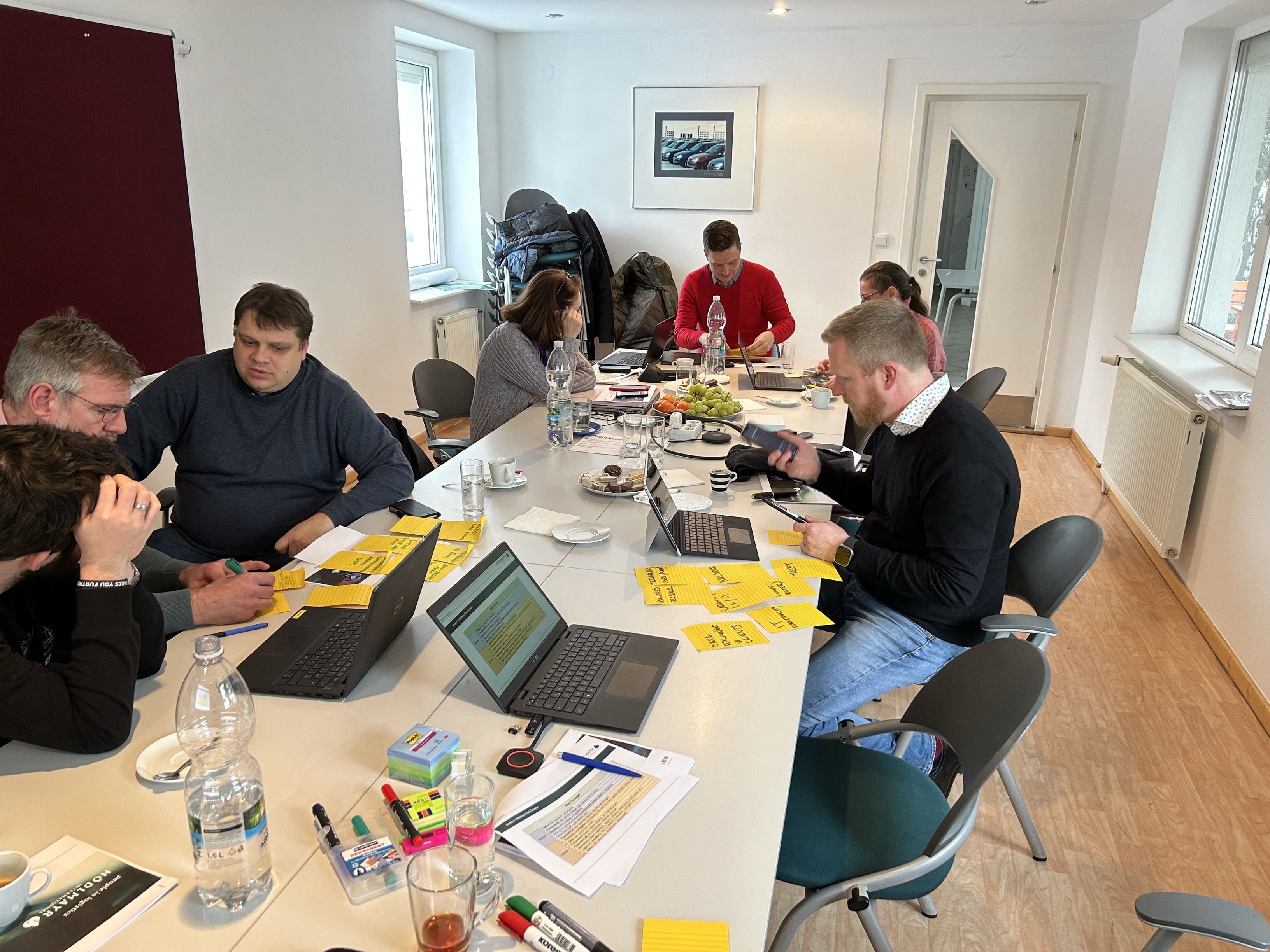 Brainstorming situation at risk management training 