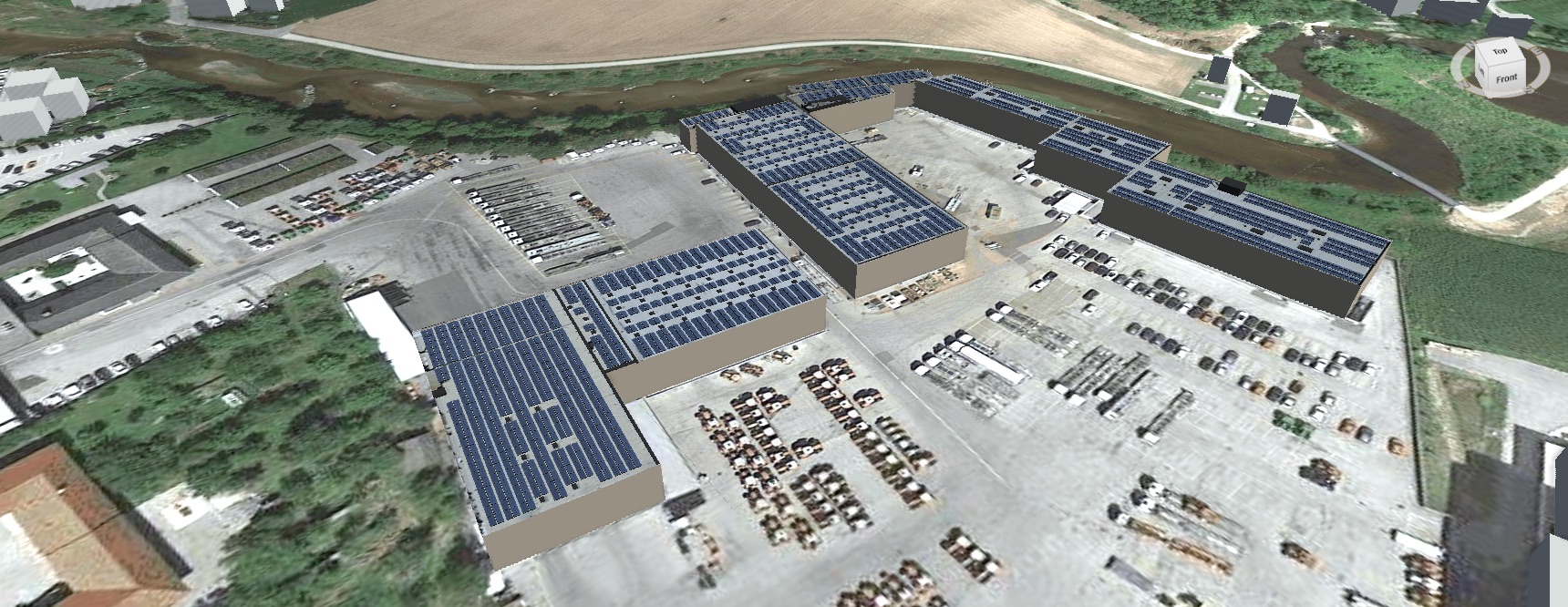 Areal photo of Hödlmayr compound Schwertberg