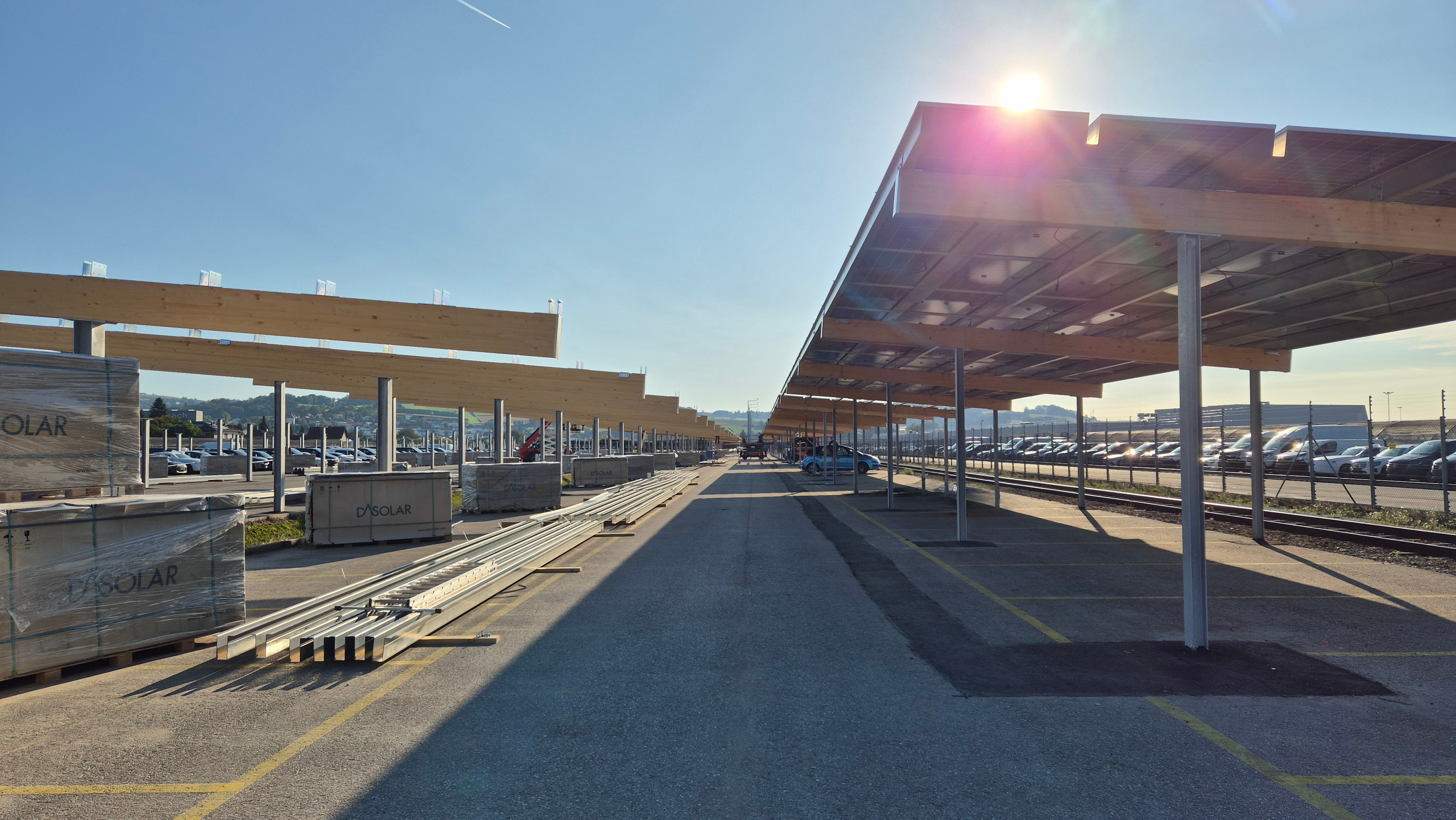 Carports mit PV-Module 
