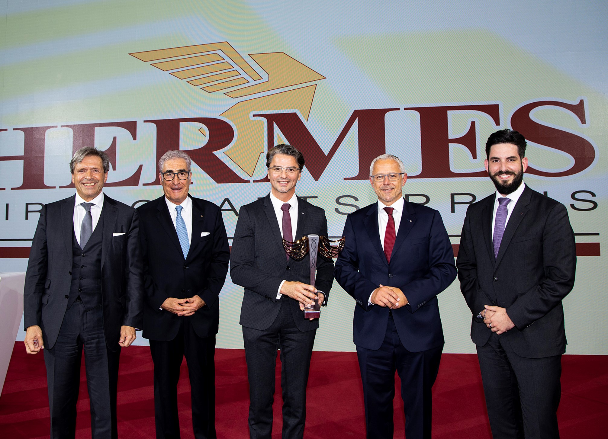 Group photo at Hermes Wirtschaftspreis