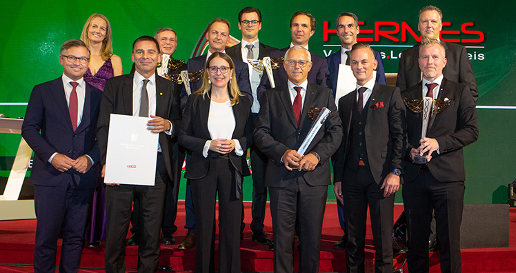 Group photo at transport logistics award